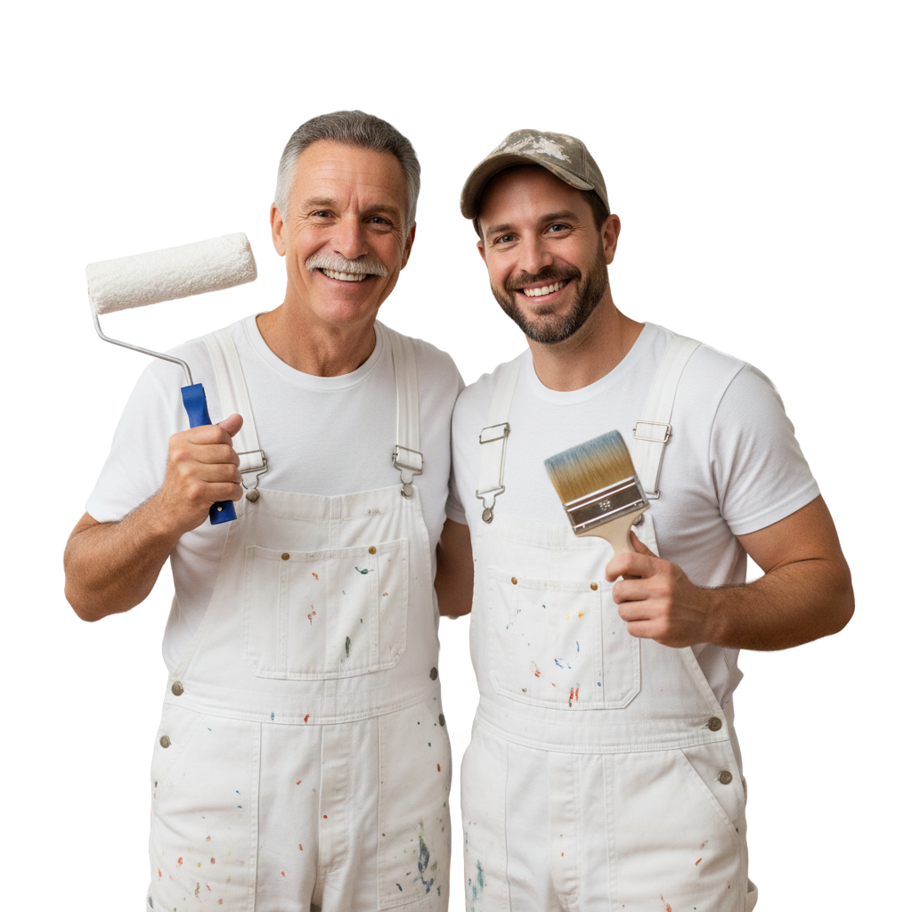 Roland und Julian Maier, Geschäftsführer Malerbetrieb Maier